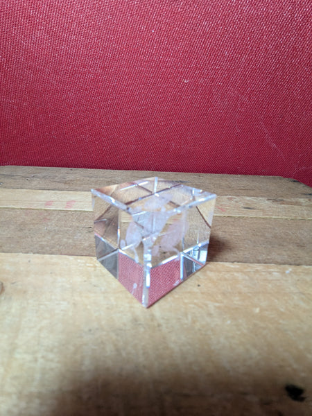 Laser Etched Glass Paper Weight