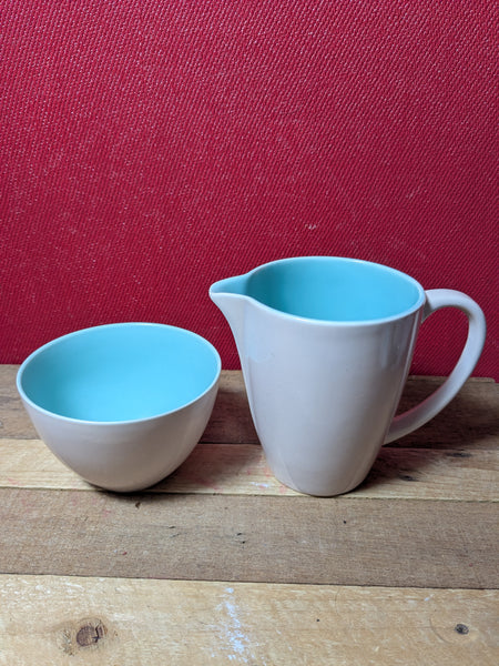 Poole Pottery Teapot, Milk Jug and Sugar Bowl