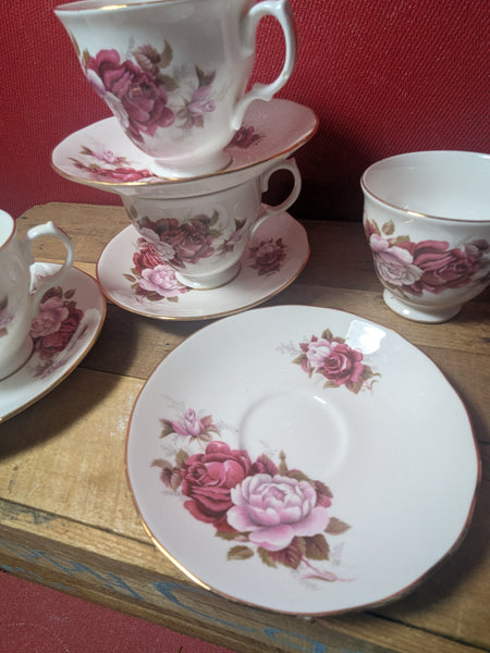 Vintage Tea Cups and Saucers x 4