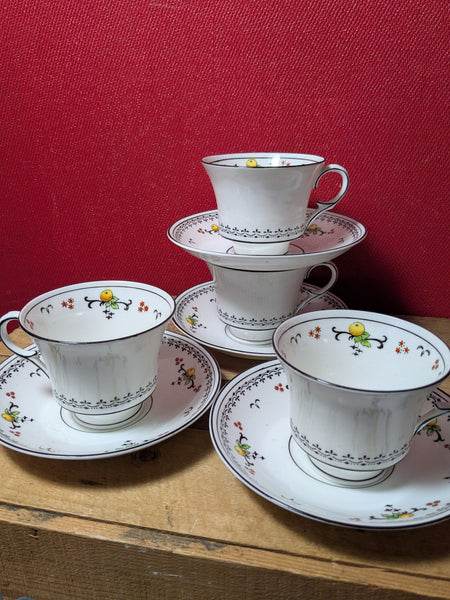 Vintage Tea Cups and Saucers x 4