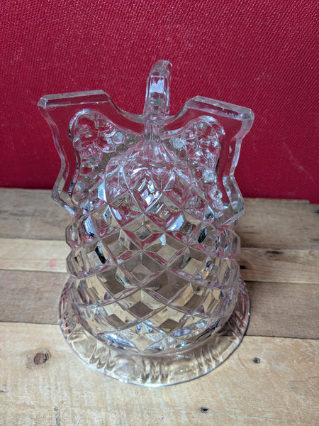 Vintage Pressed Glass Rocket Vase