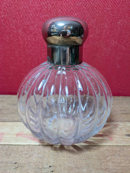 Glass Ball Bottle with Metal Lid