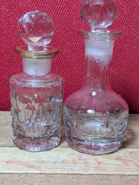Vintage Glass Bottles x 2