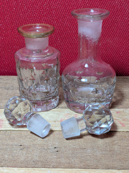Vintage Glass Bottles x 2