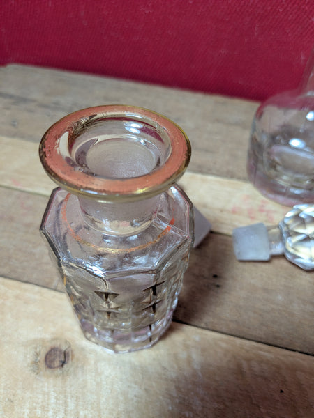 Vintage Glass Bottles x 2