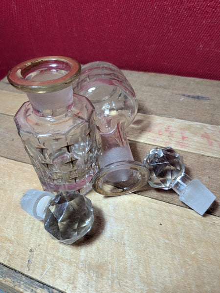 Vintage Glass Bottles x 2
