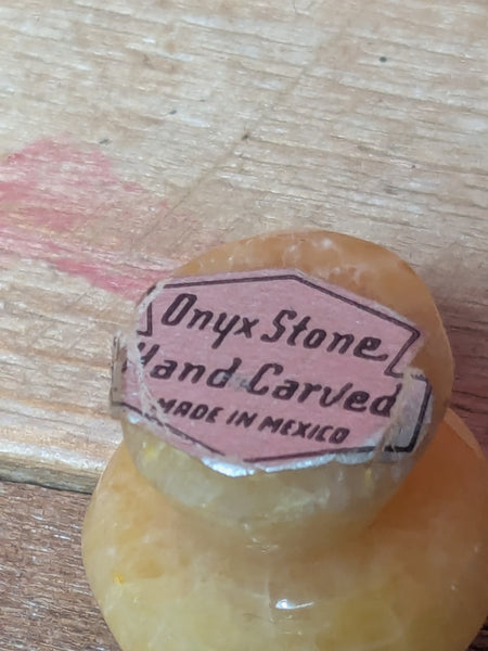 Hand Carved Onyx Mushrooms x 2