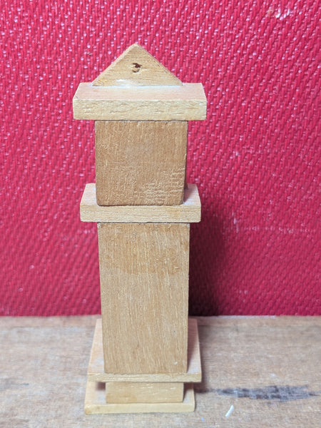 Vintage Wooden Grandfather Clock with Mouse