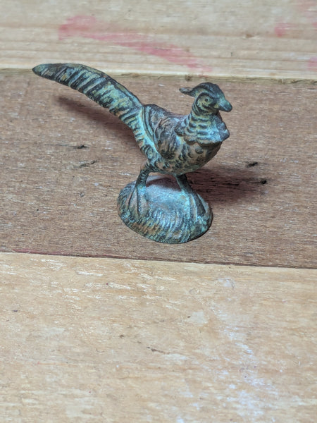 Small Metal Pheasant Figurine