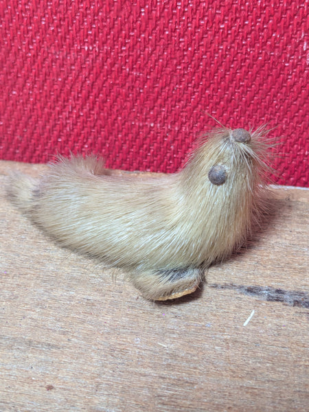 Vintage Real Leather Souvenir Seal