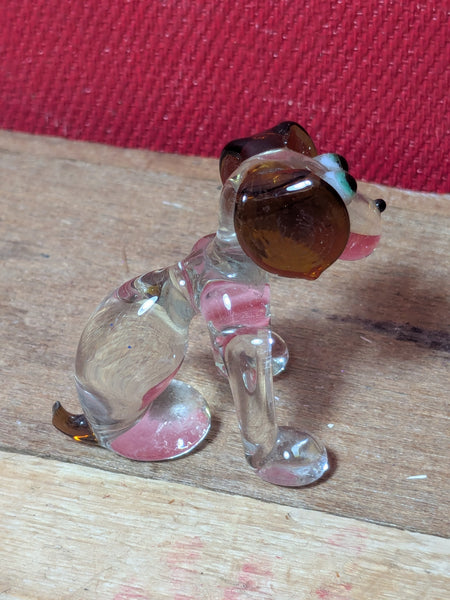 Pirelli Murano Style Glass Dog