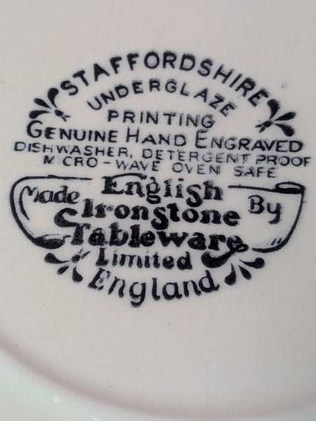 English Ironstone Dinner Plates x 2