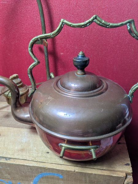 Vintage Copper Kettle with Stand and Heater