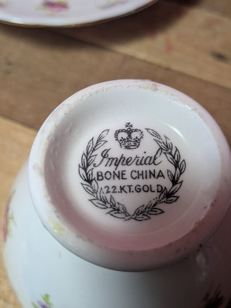 Imperial Bone China Tea Cup and Saucer