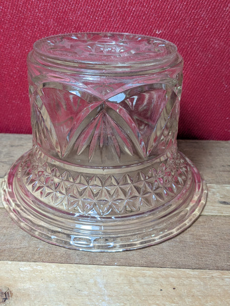 Vintage Pressed Glass Flower Bowl