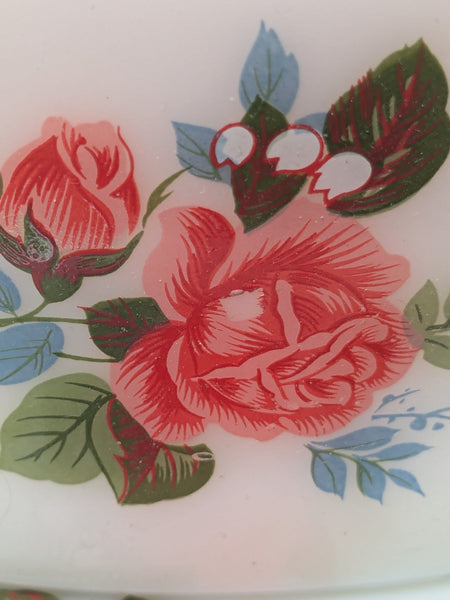 Pyrex Cottage Rose Gravy or Sauce Boat and Saucer