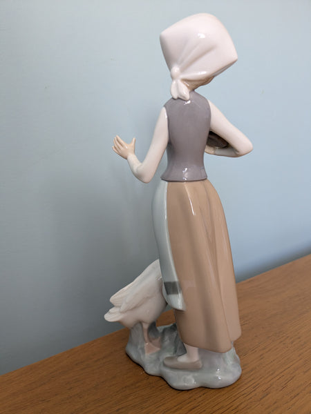 Lladro Girl and Goose