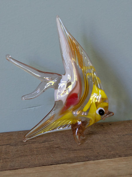 Vintage Hand Made Glass Angel Fish