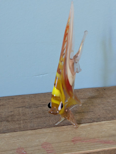 Vintage Hand Made Glass Angel Fish