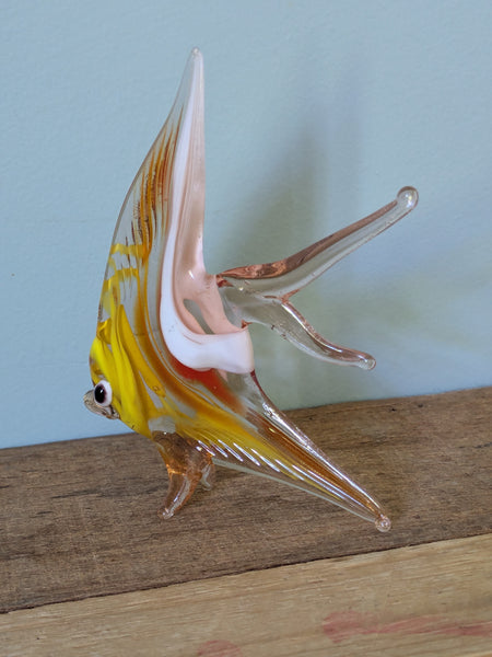Vintage Hand Made Glass Angel Fish
