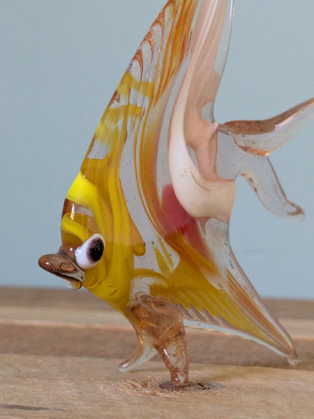 Vintage Hand Made Glass Angel Fish