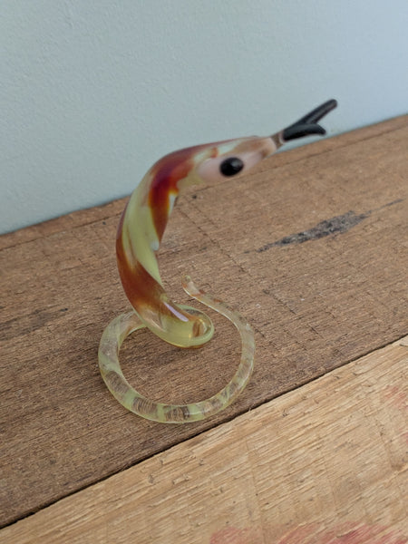 Vintage Hand Made Glass Stripy Cobra Snake