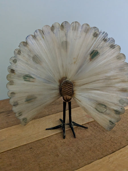Vintage Hand Made Glass Peacock