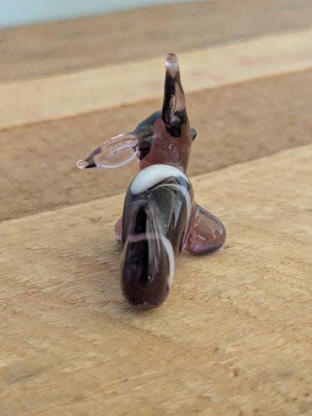Vintage Hand Made Glass Rabbit