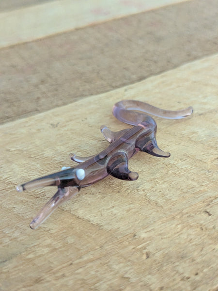 Vintage Hand Made Glass Saw Shark