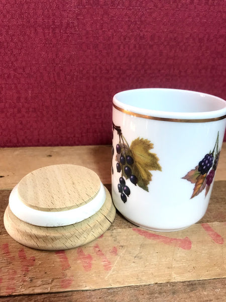 Royal Worcester Evesham Lidded Storage Jar