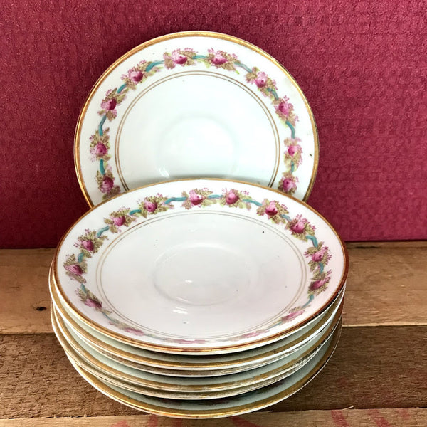 Crown China Saucers x 6