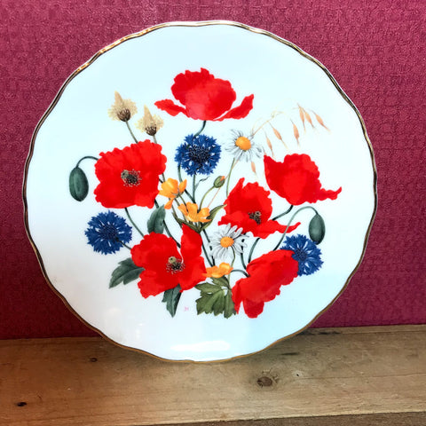 Cornfield Poppies Decorative Plate