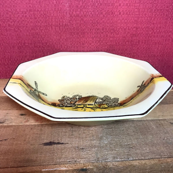 Kinport Pottery Vintage Countryside Dish