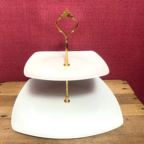 Plastic Plate Stand 2 Tier