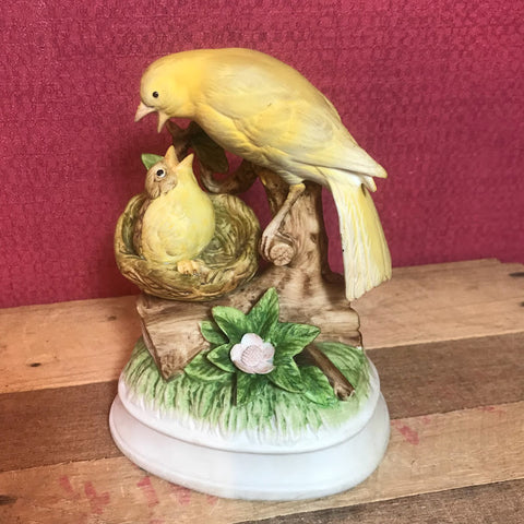 Yellow Birds with Music Box