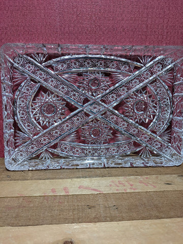 Cut Glass Tray