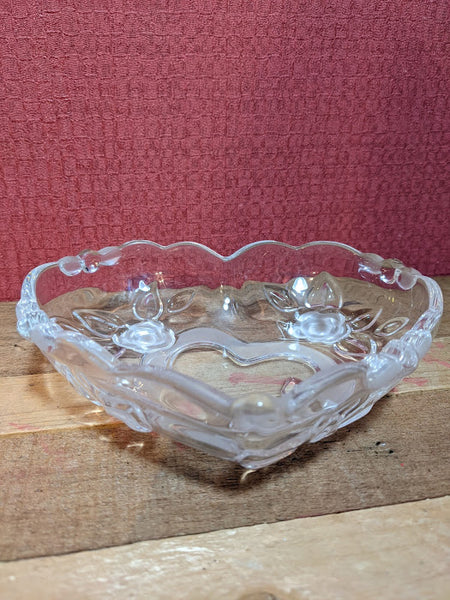 Heart Shaped Glass Dish
