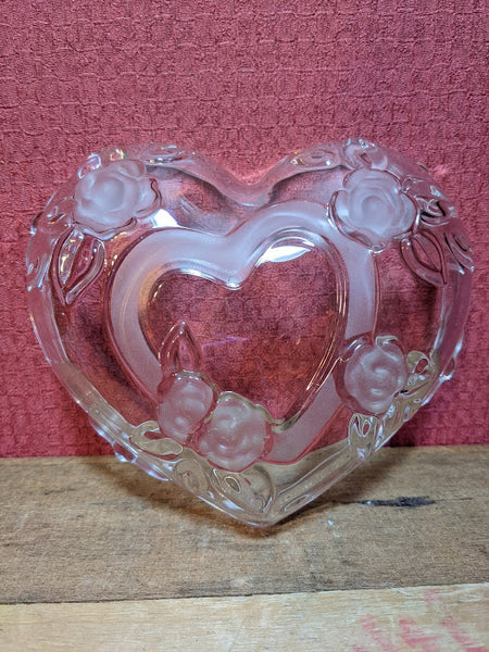 Heart Shaped Glass Dish
