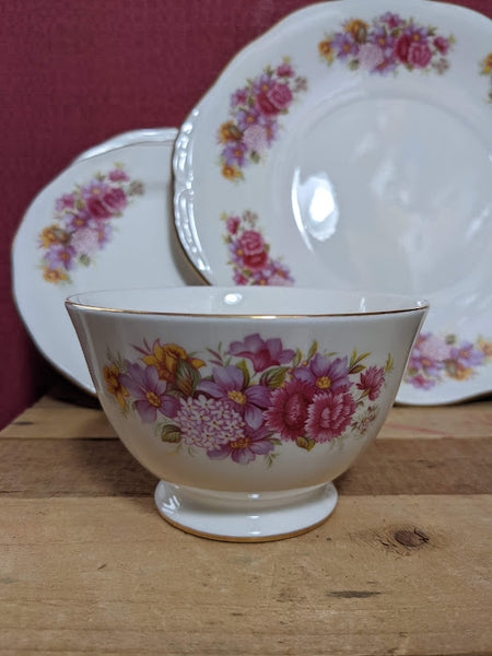 Gainsborough Bone China Tea Set Pink Flowers