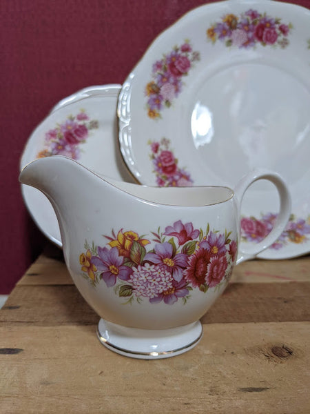 Gainsborough Bone China Tea Set Pink Flowers