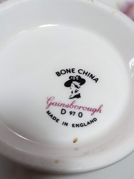 Gainsborough Bone China Tea Set Pink Flowers