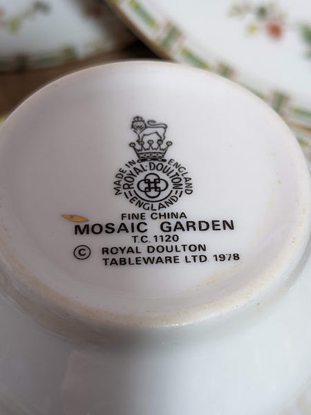 Royal Doulton Retro Tea Set Mosaic Garden