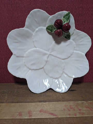 Bordallo Pinheiro Plate With Cherries