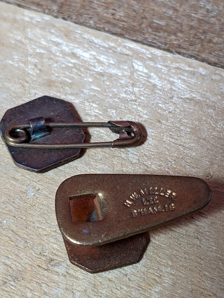 Francis Drake Bowls Fellowship Badges x 2