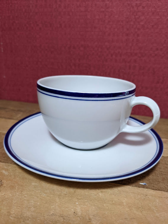 Debenhams Blue and White Cup and Saucer