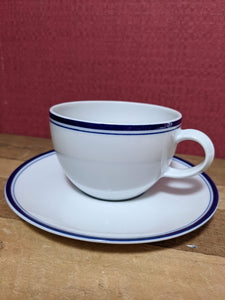 Debenhams Blue and White Cup and Saucer