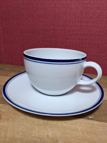 Debenhams Blue and White Cup and Saucer