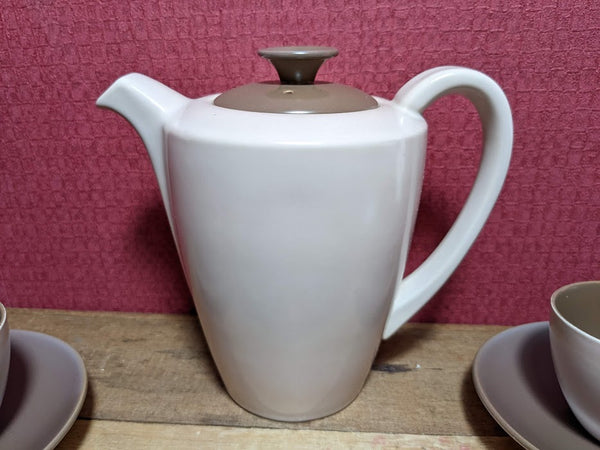 Poole Pottery Twin Tone Espresso Set with Coffee Pot and Water Pot