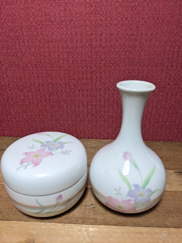 Vintage St Michael Trinket Box and Vase