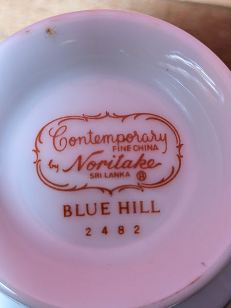 Contemporary Fine China Noritake Blue Hill